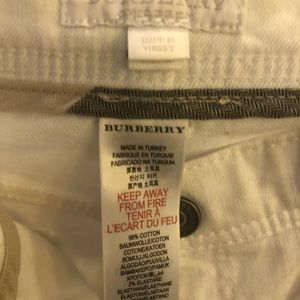 Burberry white jean